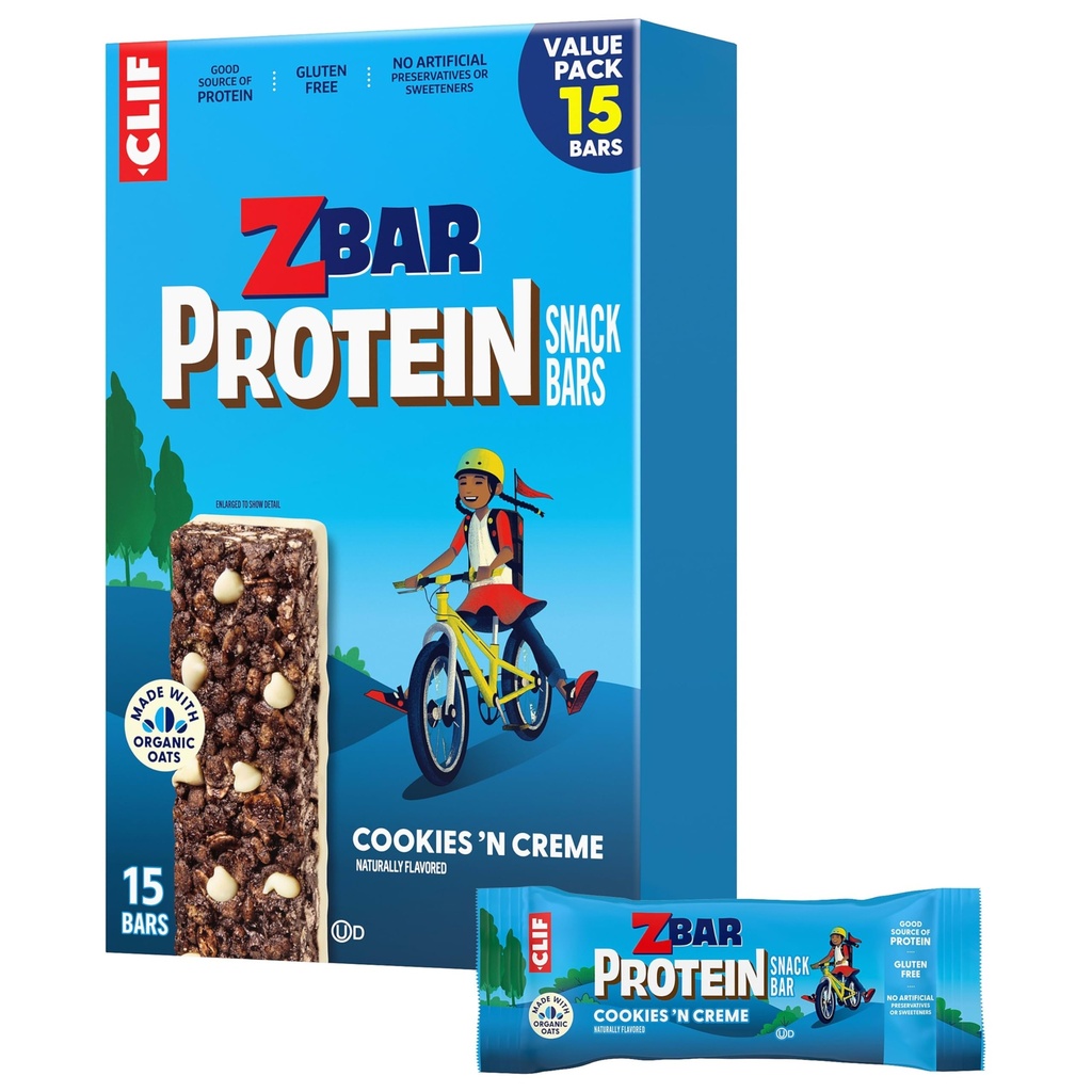 Zbar Protein - Evästeet 'N Creme - Crispy Välipalat - valmistettu orgaaninen Kaura - ei-GMO - 5g proteiini - Gluteeniton proteiini Bars (15 pakkaus)