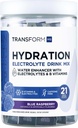 TransformHQ Hydration Drink Mix (21 Single-Serving Packets, Sininen Vadelma) - Hydraation täydentää Sekoita vitamiineja ja elektrolyyttejä