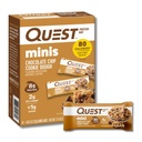 Quest Nutrition Mini Chocolate Chip Cookie Dough Protein Bars, 8g proteiinia, 1g sokeria, 2g Net Carbs, Gluteeniton, 14 kreivi