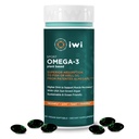 Iwi Omega-3 Sport, 60 Softgels (30 tarjoilua), Plant-Based Vegan Algae Omega 3 DHA, harjoitus Recovery Support Dietary Supplement, Krill & Fish Oil Alternative, No Fishy Aftertaste