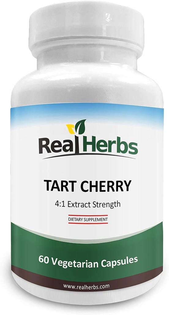 Real Yrtit Tart Cherry 4:1 uute 1000mg - 60 kasvissyöjän kapselit