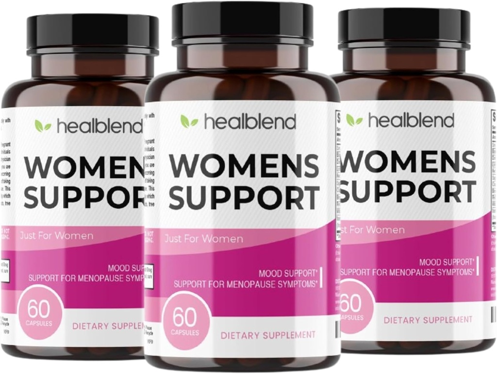 Naiset Support Complex Advanced Formula - naisten tuki täydentää Hot Flashs, Night Sweats, Oireet perimenopaussit ja menopaussit - Hormoni sääntely Luonnollisesti - 180 kapselia (3 pakkaus)