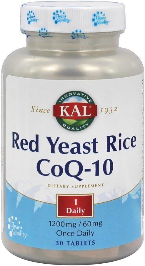 Punainen riisi CoQ10 kerran päivässä Kal 30 Tabs