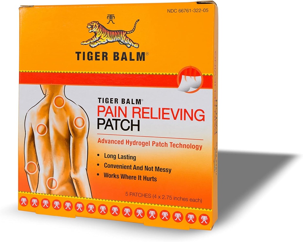 Tiger Balm Pain Relieve Patch, 5 kreivi