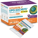 Lipo-Sachets Kids Liposomal Vitamin C - 500mg Per Servering för barns immunstöd - Blackcurrant Flavour Vitamin C för barn - Hög Absorption, No Added Sugar - 30 Packets