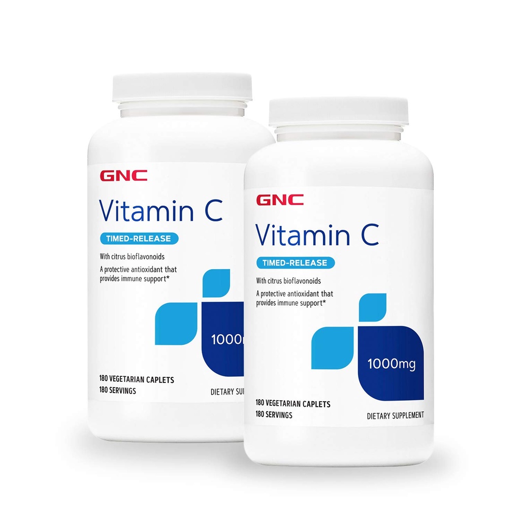 GNC C-vitamiinin aikarelease 1000 mg - Twin Pack