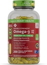 Jäsen Mark 600mg Omega-3 Fish Oil 50 mikrog D3-vitamiini (200 kreivi)