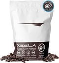 XEELA Plant Based Vegan Protein Powder - Independently Tested - 25g High Protein, Pea Protein for Men & Women - Vitamiinit & Minerals, Non GMO, Dairy & Gluten Free, LowCarb & LowFat (Java Chip)