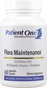 Patient One Flora Underhåll | Probiotiska Supplement för att hjälpa balanserad intestinal Flora * | 25 miljarder CFU, 10 Probiotiska stammar, prebiotiska | 60 kapslar