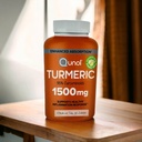 Turmeric Curcumin with Black Pepper and Inkivääri, Qunol 1500mg Turmeric Extract 95% Curcuminoids, tehostettu imeytyminen, tukee terve tulehdus vaste, 180 kasvissyöjä kapselit