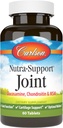 Carlson - Nutra-Support Joint, Glukosamiini Chondroitin & MSM, Joint Function, Cartilage Support & Optimal Wellness, 60 tablettia