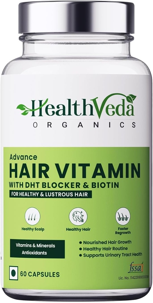 Generic Organics Advance Hair Vitamiineja DHT Blocker & Biotin ...