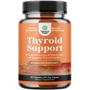 Herbal Khyroid Support Complex - Potent Kelp Jodi Supplement L Tyrosine, Blackderwrack, Selenium & Pure Ashwagandha for Hormone Balance - Mood & Energy Ruokavalio pillereitä - 60 Count