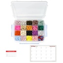 20 Compartment Large Pill Case med Airtight Seal - Silicone Gasket Waterproof Med Box med Medication Map (20 Compartment, 1 Pack)