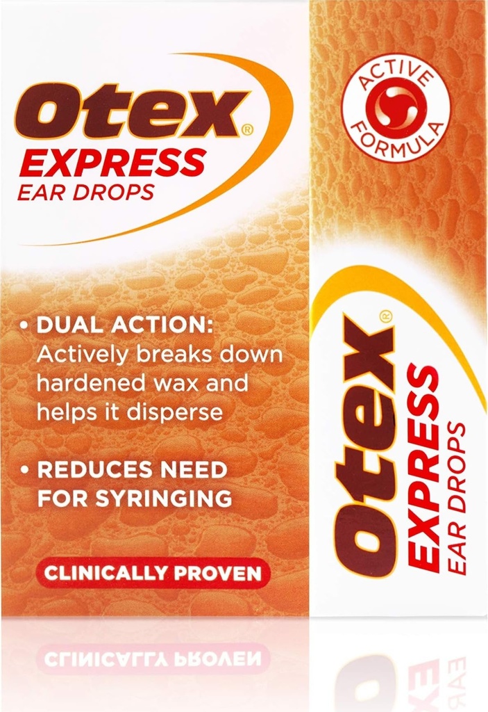 Otex Express korvatipat kovetettua korvavahaa varten, 10 ml