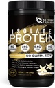 NATURE TARGET Isolate Whey Protein Powder Vanilla, 25g Protein Low Carb Sugar-Free & Gluten-Free, 5,5 g BCAAs, Rich i Fibers & Minerals, 1,1 pund, 16 portioner