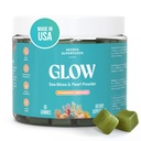 Akasha Superfoods Sea Moss Glow Gummies, Hiukset, Iho ja kynnet vitamiineja Seamoss, Pearl Powder, E-vitamiini, Aloe Vera, Liposomaalinen C-vitamiini, ja Irlannin Sea Moss, Gummies naisten ja miesten, 60 kreivi