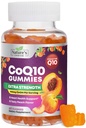 CoQ10 Gummies for Aikuinen 100mg - 3X Vahvuus, korkea imeytyminen, antioksidantti täydentää sydämen terveyden ja energian tuotantoa, Ultra Coenzyme Q10 vitamiinit, Coq 10 täydentää - 60 CoQ10 Gummies