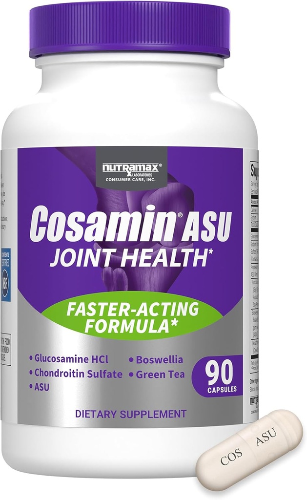 Cosamin Nutramax Laboratories ASU Joint Health Supplement with Glukosamine, Chondroitin & ASU for Men
