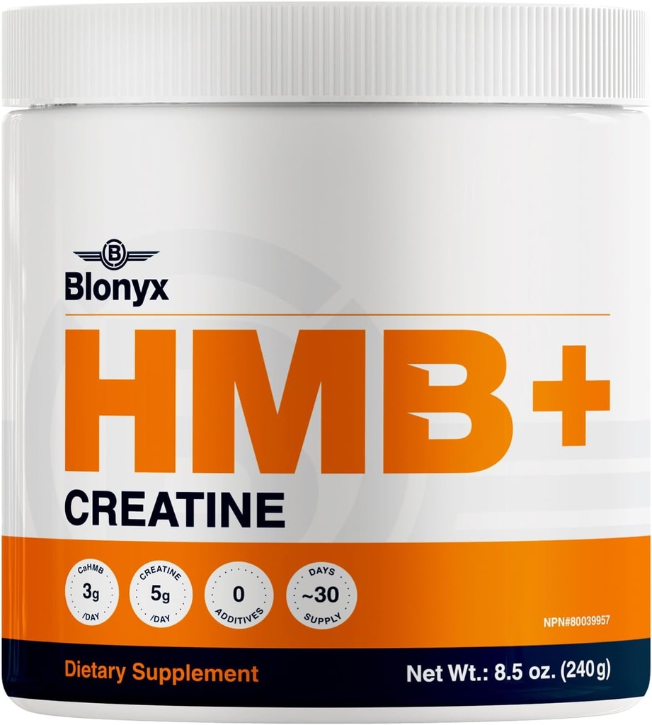 HMB + Creatiini Supplement - 3g Daily HMB parannettu vahvuus, Teho & Recovery, Ihanteellinen korkean intensiteetin urheilijat, 30 päivän tarjonta
