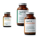 ALGAECAL Bone Health Bundle - D3 Complete (1000 IE) + K2, Vitamin E, Vitamin A & Plant-Based Calcium Stöds för att öka bendensiteten