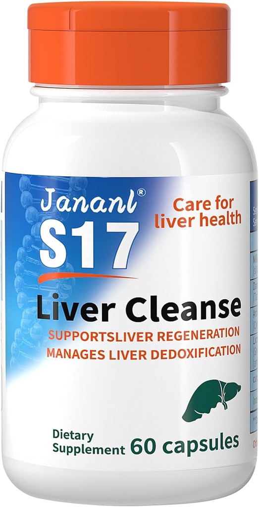 Jananl Liver Cleanse Detox & Repair Milk Thistle Liver-Liver Protection Liquid är rik i Silymarin och FDP Cell Energy Liquid, med 15 flaskor totalt 7,5 FI oz - Clearing