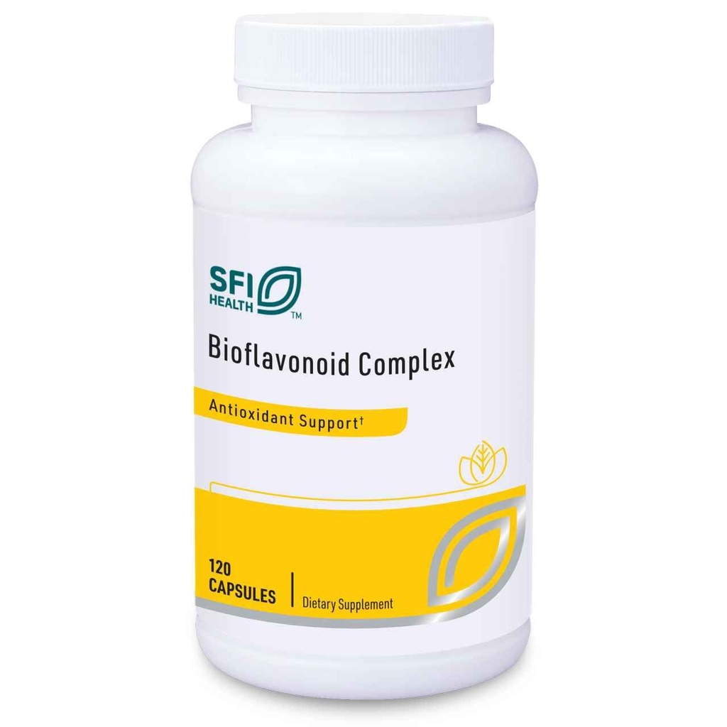 Klaire Labs SFI Health Bioflavonoid Complex - Immuuni-, kardiovaskulaari- ja antioksidanttilisä Citrus Bioflavonoidien, Quercetin & Rutin (120 kapselia)