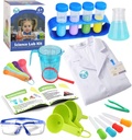 UNGLINGA Kids Science Experiment Kit lab takki Scientist pukeutua ja rooli Pelaa leluja Lahja pojille Tytöt Lapset Joulu syntymäpäivä juhla