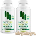 Bacticure Probiotic 120 kapslar | Probiotika Supplement w/High CFU Formel för Män & Kvinnor | Prebiotika & Digestive Enzymer för Digestion & Gut Health, Vaginal Health, Colon Cleanse, Immune Support