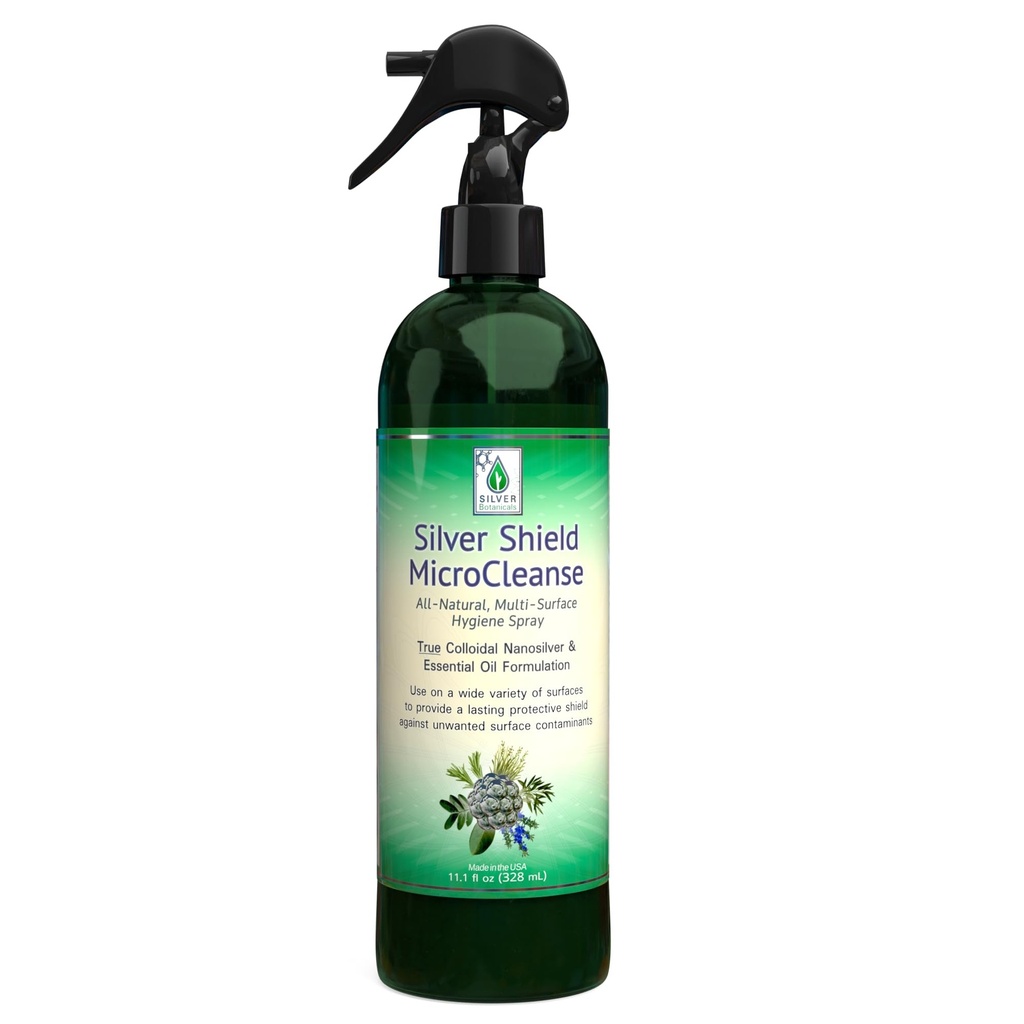 Silver Shield Sanitizer, kaikki luonnonkolloidinen Silver MicroCleanser, 12 oz.