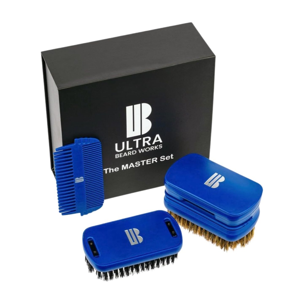 Magnetized High-end partaharja . "ULTIMATE BRUSH" on 3-in-1 harjasetti. Sisältää: peili, säilytystila, kaksi kampa, ja kaksi harjaa. Irrotettavat osat tekevät räätälöidyn yksikön.