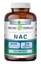Amazing Formula NAC (N-asetyyli-L-kysteiini) täydennysosa ... 600 Mg per tarjoilu .. 250 kapselia...