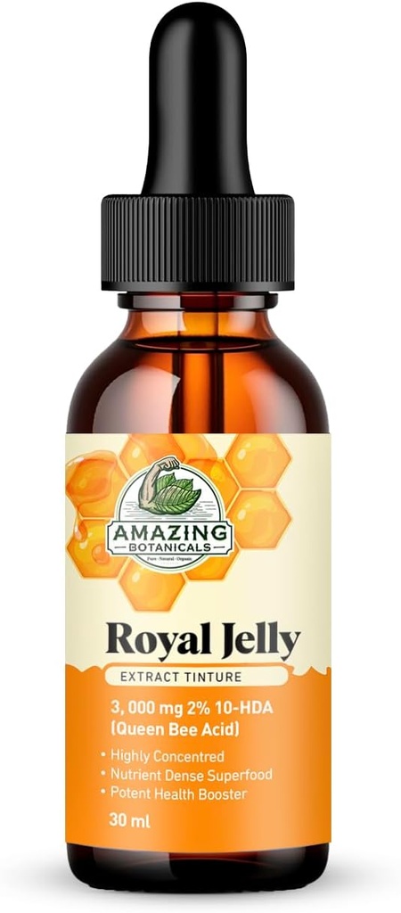 Hämmästyttävä kasvitieteellinen Royal Jelly Extract Tincture 3000 mg