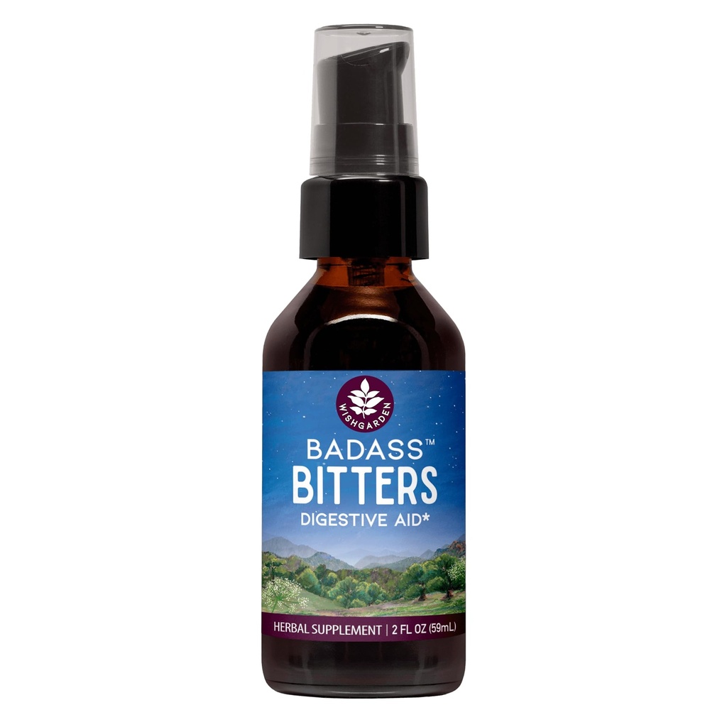 ToivoisinGarden Yrtit Badass Bitters - Kaikki luonnolliset Ruoansulatusesteet Valmistettu Gentian juuri, Orange Peel & Sarvikuono siemen, Bitters for Digestion Stimulates Dgestive Enzymes Function, Ruotsin Bitters, 2oz
