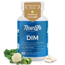 NewLife Naturals DIM täydentää 300mg naisille ja miehille - Hormonaalinen akne, Estrogeenitasapaino pillereitä, Post Menopause Relief 