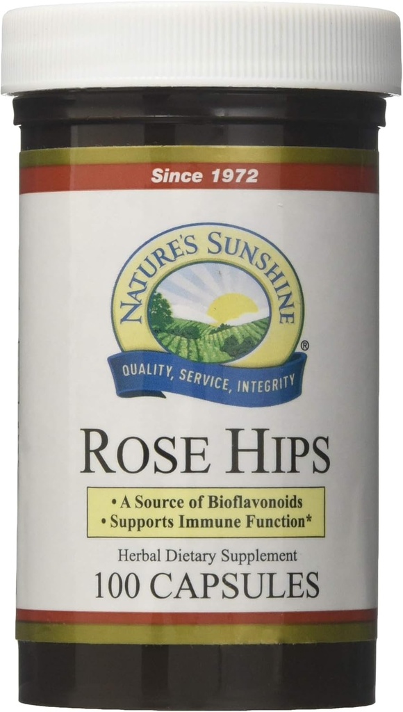 Nature's Sunshine Rose Lips, 100 kapselia, Kosher 