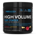 PEScience High Volume Stim-free Pre-Workout Pump Powder, kofeiiniton L-Citrulline & L-arginiininitraatti, Non-Stim Preworkout miesten ja naisten - 36 Scoops, Vadelma sitruunamehu