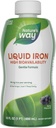 Nature's Way Liquid Iron, 100% dagligt värde, 18 mg järn som Ferric Glycinate per portion, ingen socker tillsatt, Berry smaksatt, 16 Fl Oz (Packaging May Vary)