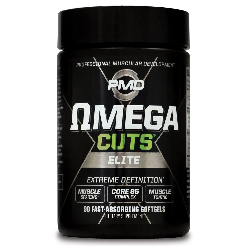 PMD Sports Omega leikkaa Elite Fat Loss-Muscle Defining Formula - Omega rasvahapot, MCT ja CLA lihasten määrittely ja huolto - Keto Friendly naisten ja miesten - Stimulant Free (90 Softgels)
