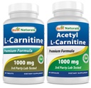 Bästa naturliga L-karnitin 1000mg & Acetyl L-karnitin 1000mg