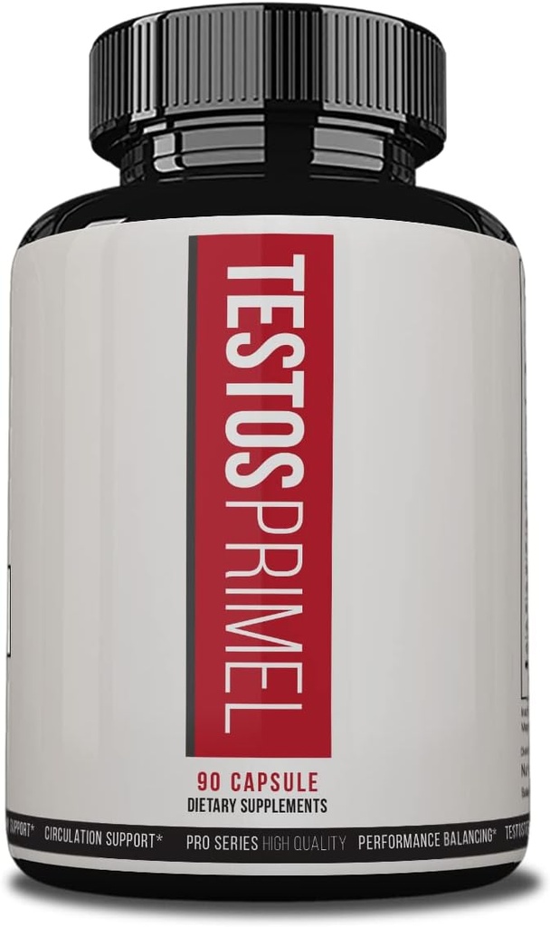 Testos Primer Advanced Formula, Testo Prime Pills, TestoPrime Dietary Supplements, 90 Vihanneskapselit, 1 kuukausi Supply