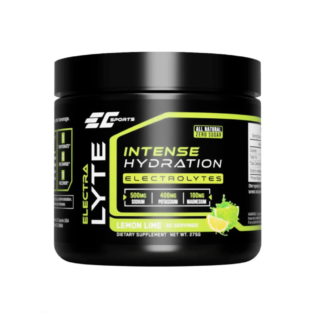 EY Sports ElectraLyte - Elektrolyytit Powder Sugar Electrolytes Drink Mineral Hydration - Real Fruit Uutteet & Premium Electrolyte Powder - 50 tarjoilua