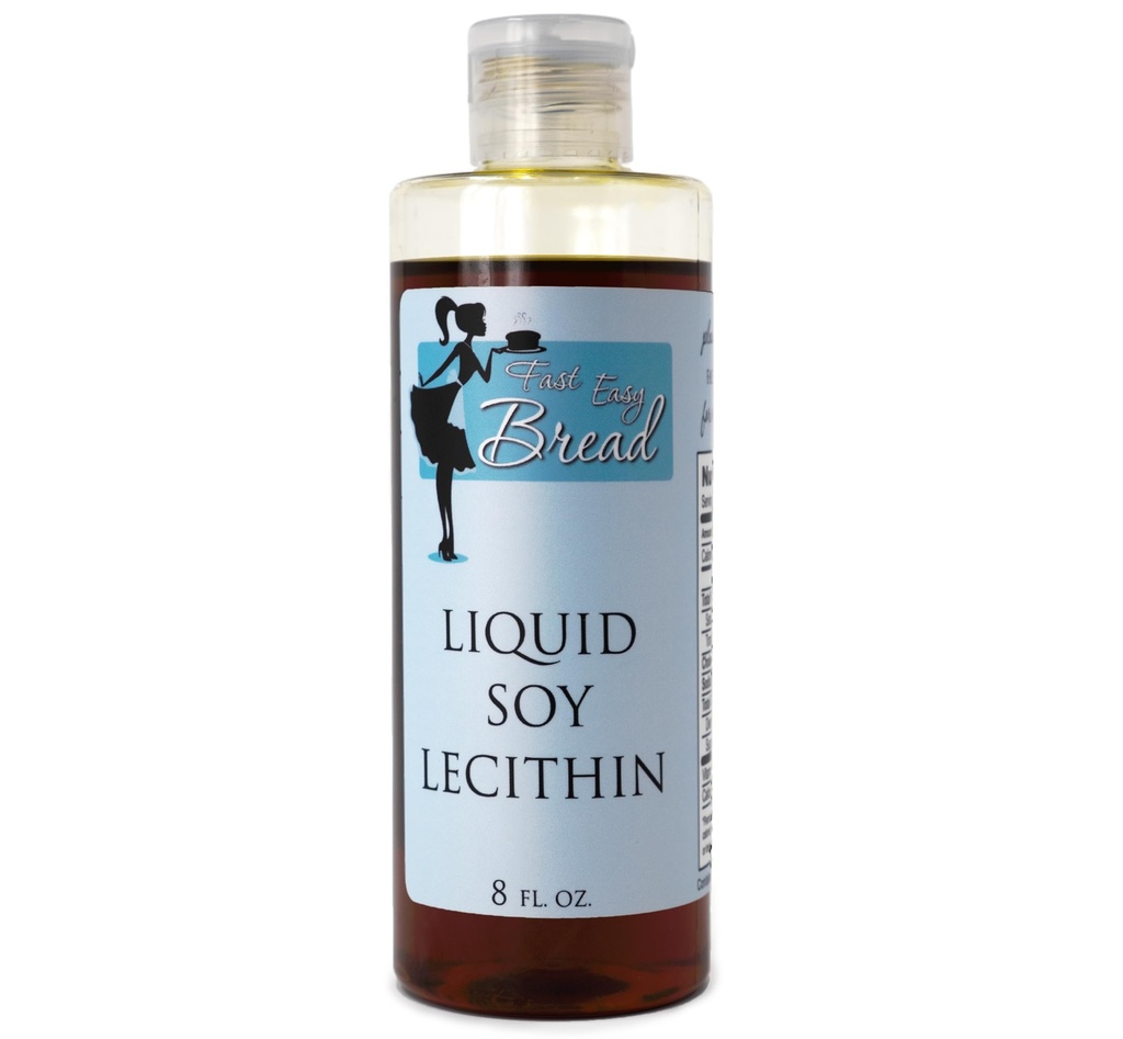 Fast Easy Bread Soy Lecithin Liquid (8 oz) ... Helppo käyttää... Saatavana Mess-free puristava pullo...Luonnollinen ruoka-aste-emulgaattori...