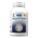 Andrew LESSMAN Night Time 30 kapselia - 3 mg Melatoniini, Valerian, Ashwagandha, Passionflower, Humas, Kamomile. Ei huomenta. Luonnollinen tuki, lempeä uni. Helppo niellä