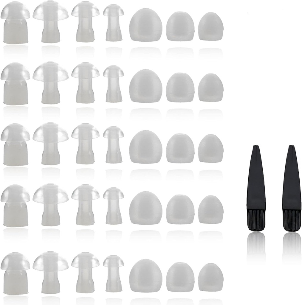 Hearing Aid Domes - Universal Domes for Hearing Aids - Sizes Small, Medium, Large & X-Large Earbud Replacements och BTE Hearing Sound Amplifiers