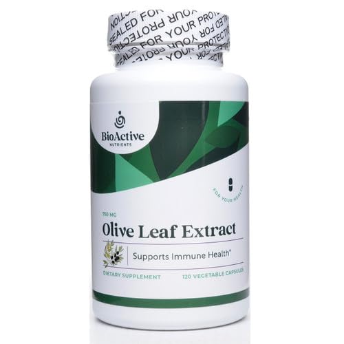 BIOACTIVE NUTRIENTS Olive Leaf Extract täydennysosa - 700 mg - 180 Kasvikapselit - 20% Oleuropein konsentraatti - tukee yleistä terveyttä