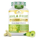 Luomu Veda Amla kapselit - 1500 mg, 300 kapselia Organic koko hedelmä Amla jauhe - Luonnollinen C-vitamiini vastustuskyvyn, ihon radianssi, hapettumisenestoaineet - Vegaani, ei GMO, raaka C-vitamiinin lisäravinteet