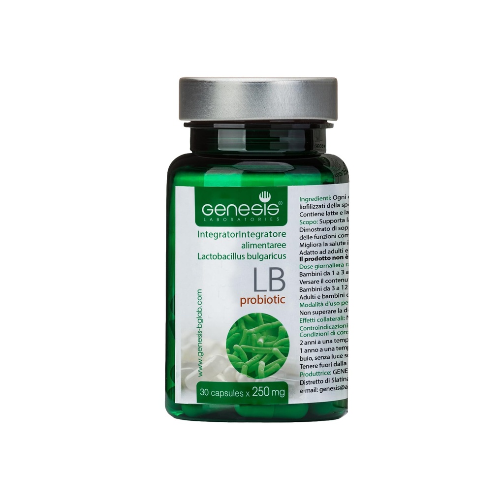 Probiootti Lactobacillus Supplement 30 kapselia Lactobacillus Bulgaricus 250 mg Probiootti Ruoansulatuselimistön tuki Gut Health Probiootit Ruoansulatuselimistön turvotus