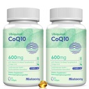 CoQ10 600mg Softgels | Hög Absorption CoQ10 Ubiquinol Supplement | Reducerad form förbättrad med vitamin E & Omega 3 6 9 | Antioxidant Powerhouse bra för hälsa | 120 Softgels