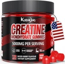 Kreatinmonohydrat Gummies för män och kvinnor, Sugar Free Vegan Creatine Gummies 5g för muskelstyrka, energiökning, Pre Workout Supplements, Boost Focus & Endurance (120 Count) - Mixed Berry